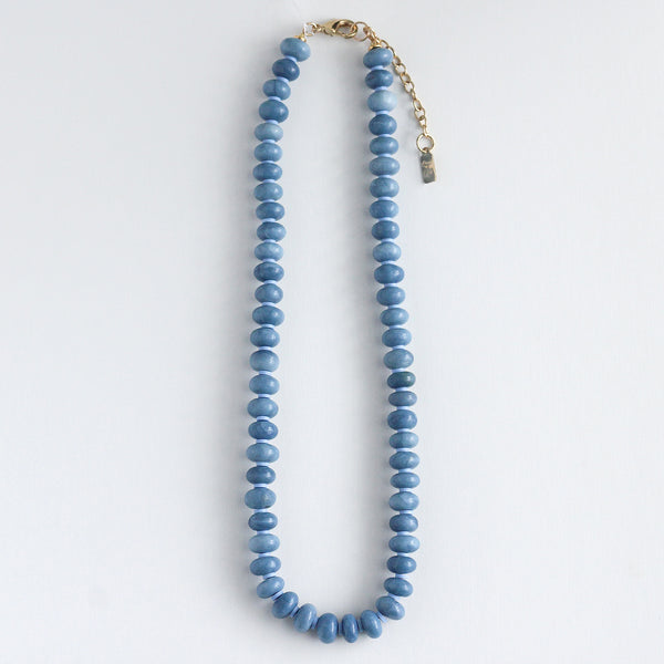Candy Gemstone Necklace - Blue Opal
